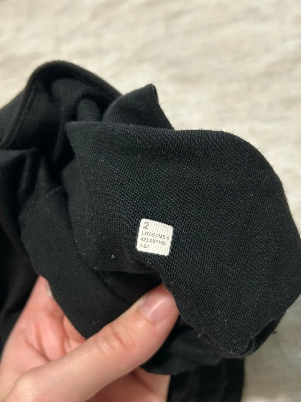 Lululemon Black Soft Jersey Classic-Fit Mid-Rise Jogger | Size 2